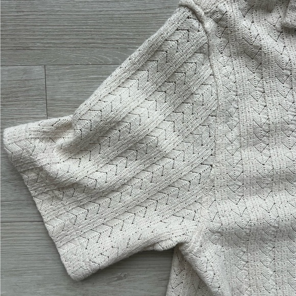 Zara Textured Knit Men’s Shirt in Cream Size XL - Picture 2 of 2